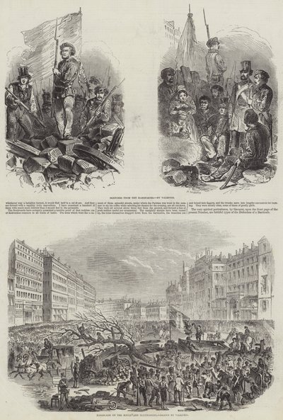 1848年のフランス革命 作： French School